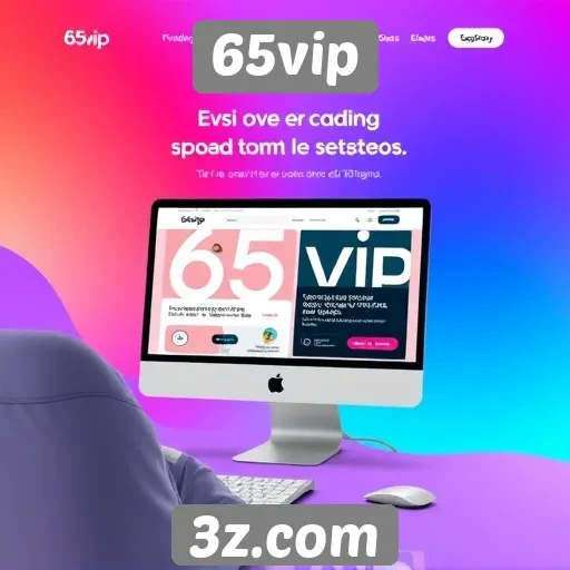 Análise da interface do site 65vip